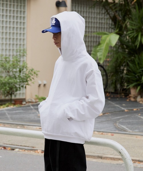 LOS ANGELES APPAREL(ロサンゼルスアパレル)の「Los Angeles Apparel/ロサンゼルスアパレル 14oz L/S HEAVY FLEECE HOOD PO プルオーバーパーカー(パーカー・メンズ・ネイビー/ホワイト/ブラック/アッシュグレー・XS/S/XL/M/L/2XL)」の13枚目の写真