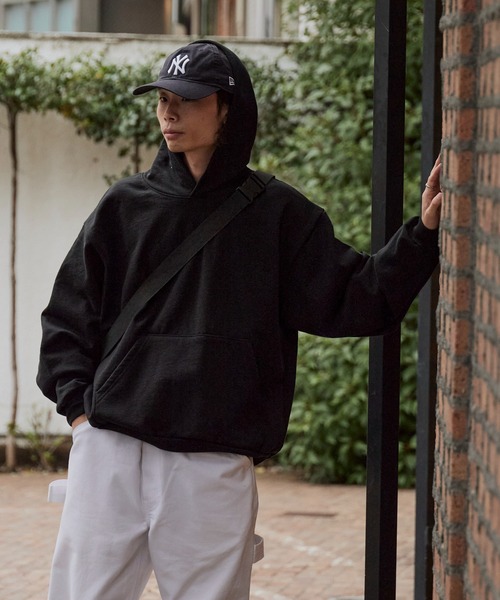 LOS ANGELES APPAREL(ロサンゼルスアパレル)の「Los Angeles Apparel/ロサンゼルスアパレル 14oz L/S HEAVY FLEECE HOOD PO プルオーバーパーカー(パーカー・メンズ・ネイビー/ホワイト/ブラック/アッシュグレー・XS/S/XL/M/L/2XL)」の15枚目の写真