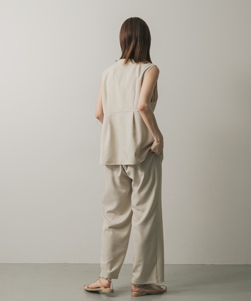 SENSE OF PLACE by URBAN RESEARCH(センスオブプレイスバイアーバンリサーチ)の「ウエストタックジレセットアップ(ワンピース・レディース・チャコールグレー/ベージュ/ネイビー・SMALL/MEDIUM)」の20枚目の写真