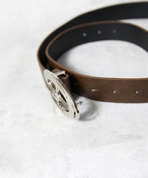 ８(eight)（エイト）の「メタルロゴバックルベルト（ベルト・メンズ・ブラック/ダークブラウン/ホワイト・FREE）」の6枚目の写真