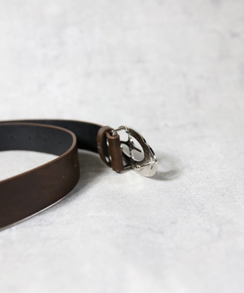 ８(eight)（エイト）の「メタルロゴバックルベルト（ベルト・メンズ・ブラック/ダークブラウン/ホワイト・FREE）」の12枚目の写真
