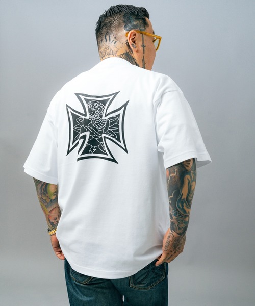 MFC STORE（エムエフシーストア）の「Classic clothing x MFC STORE ORIGINAL N.A.C IRON CROSS S/S TEE（Tシャツ/カットソー・メンズ・ブラック×ホワイト/ホワイト×ブラック・M/L/XL/S）」の16枚目の写真