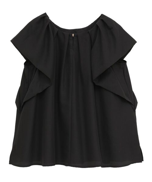 イェッカ ヴェッカ YECCA VECCA フレアブラウス （ブラック） イェッカ ヴェッカ YECCA VECCA フレアブラウス （ブラック