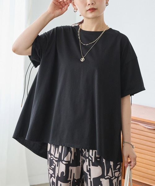 セール】バックドロストギャザープルオーバー（Tシャツ