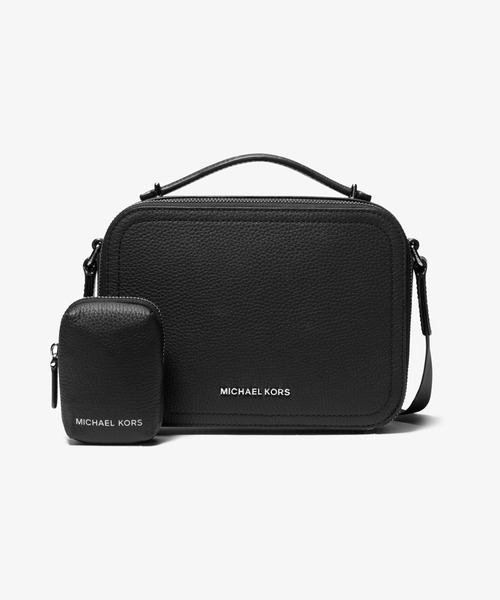 MICHAEL KORS(マイケルコース)の「HUDSON ペブルレザー クロスボディ ウィズ ポーチ(ショルダーバッグ・メンズ・ブラック・FREE)」の1枚目の写真