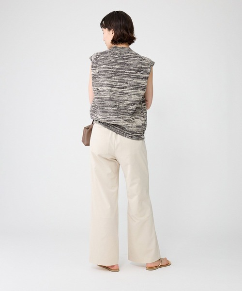 BABYLONE(バビロン)の「ミックスカラーノースリニット(ベスト・レディース・ブラック/ピンク・フリー)」の7枚目の写真