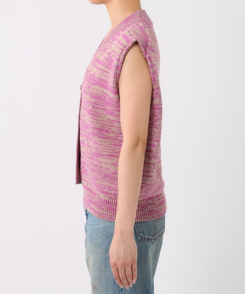 BABYLONE(バビロン)の「ミックスカラーノースリニット(ベスト・レディース・ブラック/ピンク・フリー)」の15枚目の写真