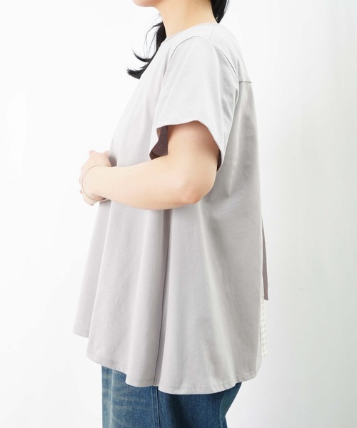 tシャツ LC/LLL 布帛×カットソープルオーバー レディース LADY LUCK LUCA tシャツ LC/LLL 布帛×カットソープルオーバー