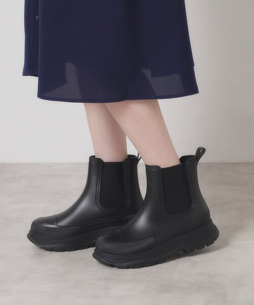 ITS'DEMO（イッツデモ）の「◆【M・L展開】厚底サイドゴアレインブーツ（レインシューズ・レディース・ブラック・38/40）」の2枚目の写真