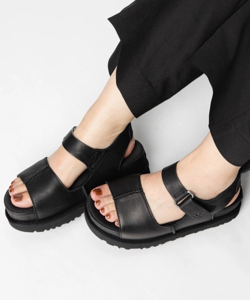 新作 UGG アグ Goldenstar Hi 厚底サンダル ハーフサイズ UGG GOLDENSTAR HI アグ ゴールデンスターハイ サンダル