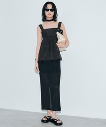 THINGS THAT MATTER | PEPLUM CONFORMS LONG DRESS / ペプラムコンフォームドレス(ワンピース)