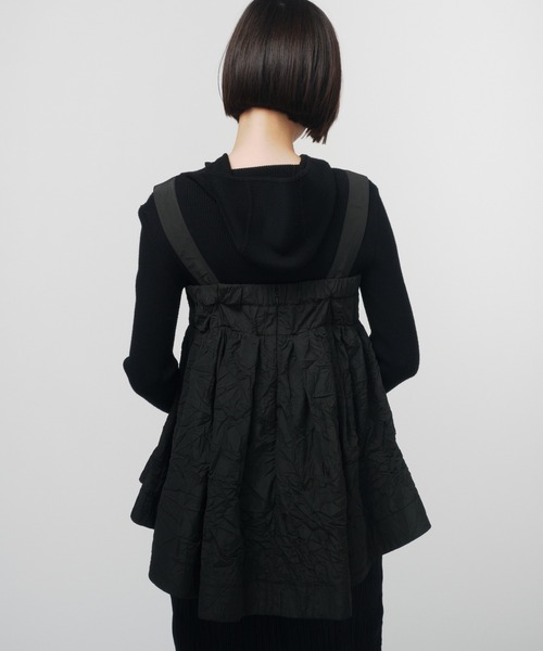 THINGS THAT MATTER（シングス ザット マター）の「PEPLUM CONFORMS LONG DRESS / ペプラムコンフォームドレス（ワンピース・レディース・ブラック/イエロー/ストライプ・1/2）」の14枚目の写真