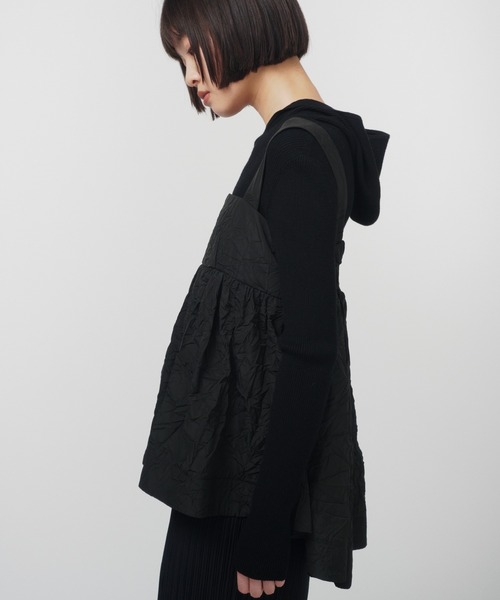 THINGS THAT MATTER（シングス ザット マター）の「PEPLUM CONFORMS LONG DRESS / ペプラムコンフォームドレス（ワンピース・レディース・ブラック/イエロー/ストライプ・1/2）」の15枚目の写真