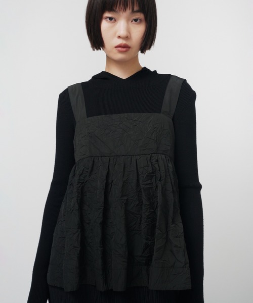 THINGS THAT MATTER（シングス ザット マター）の「PEPLUM CONFORMS LONG DRESS / ペプラムコンフォームドレス（ワンピース・レディース・ブラック/イエロー/ストライプ・1/2）」の16枚目の写真