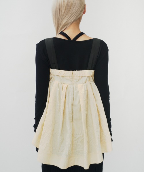 THINGS THAT MATTER（シングス ザット マター）の「PEPLUM CONFORMS LONG DRESS / ペプラムコンフォームドレス（ワンピース・レディース・ブラック/イエロー/ストライプ・1/2）」の20枚目の写真