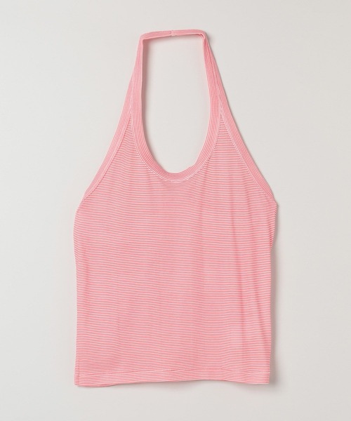 JEANASIS（ジーナシス）の「【miller】ボーダーホルタータンク/573033（タンクトップ・レディース・レッド系その他/ブラック系その他・FREE）」の2枚目の写真