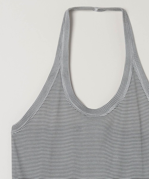 JEANASIS（ジーナシス）の「【miller】ボーダーホルタータンク/573033（タンクトップ・レディース・レッド系その他/ブラック系その他・FREE）」の7枚目の写真