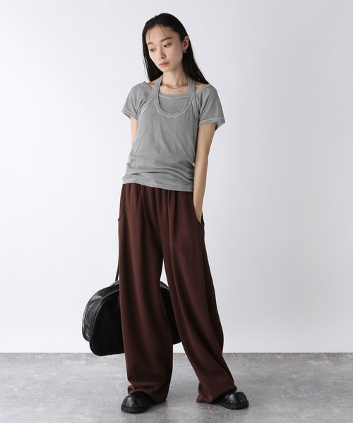 JEANASIS（ジーナシス）の「【miller】ボーダーホルタータンク/573033（タンクトップ・レディース・レッド系その他/ブラック系その他・FREE）」の11枚目の写真