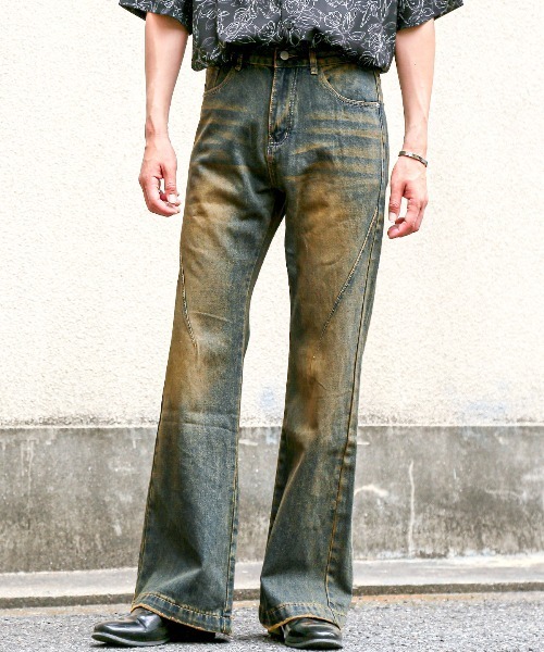 LUXSTYLE(ラグスタイル)の「ヴィンテージライクデニムパンツ(デニムパンツ・メンズ・インディゴブルー・L/M)」の21枚目の写真