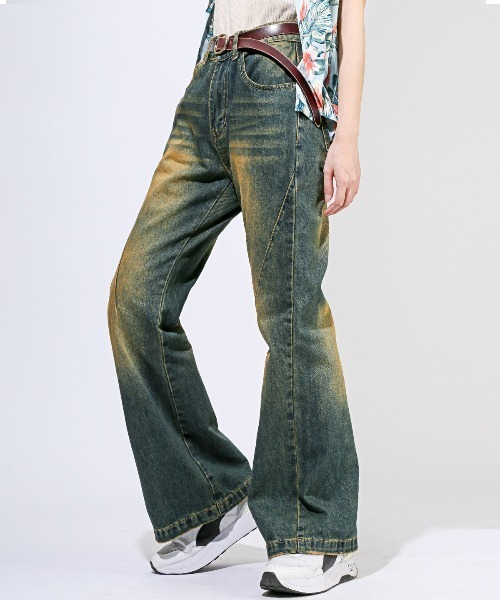 LUXSTYLE(ラグスタイル)の「ヴィンテージライクデニムパンツ(デニムパンツ・メンズ・インディゴブルー・L/M)」の20枚目の写真