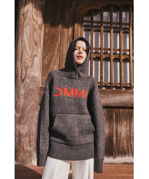 OMMO ニット フリーサイズ CURL KNIT HOODIE（ニット/セーター）｜OMMO（オーエムエムオー