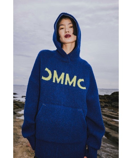 OMMO(オーエムエムオー)の「CURL KNIT HOODIE(ニット/セーター・レディース・グレー/ブラック/ブルー・F)」の3枚目の写真