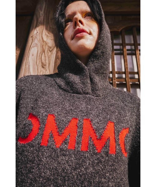 OMMO ニット フリーサイズ CURL KNIT HOODIE（ニット/セーター）｜OMMO（オーエムエムオー