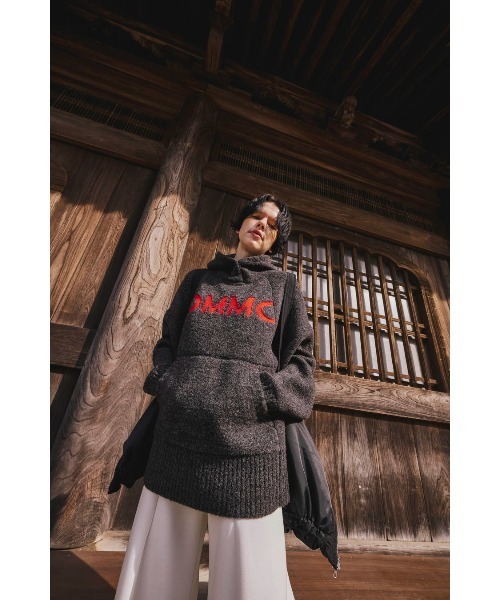OMMO(オーエムエムオー)の「CURL KNIT HOODIE(ニット/セーター・レディース・グレー/ブラック/ブルー・F)」の15枚目の写真