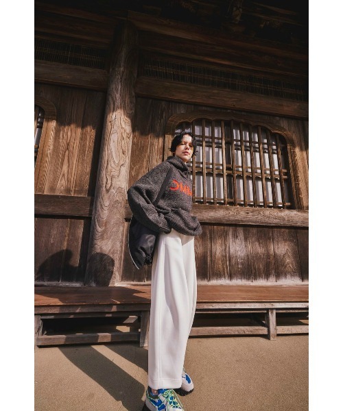 OMMO ニット フリーサイズ CURL KNIT HOODIE（ニット/セーター）｜OMMO（オーエムエムオー