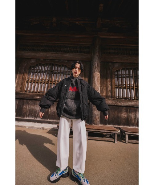 CURL KNIT HOODIE（ニット/セーター）｜OMMO（オーエムエムオー）の