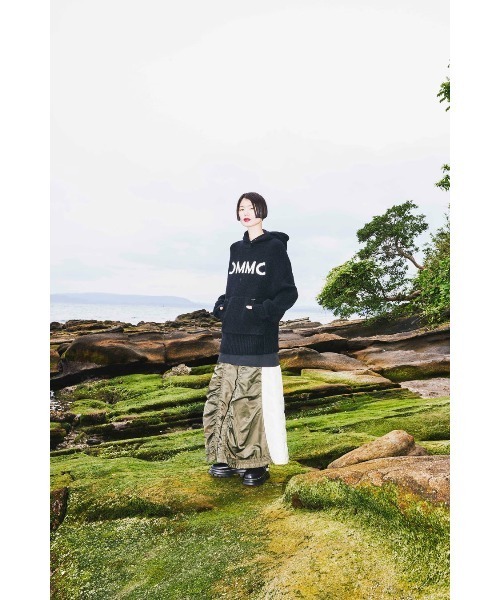 CURL KNIT HOODIE（ニット/セーター）｜OMMO（オーエムエムオー）の