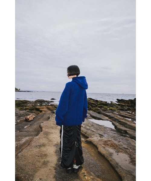 CURL KNIT HOODIE（ニット/セーター）｜OMMO（オーエムエムオー）の