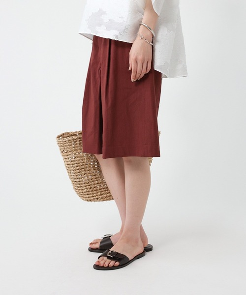 BABYLONE（バビロン）の「リネンストレッチショートパンツ（その他パンツ・レディース・ブラック/ボルドー・38inch/36inch）」の15枚目の写真