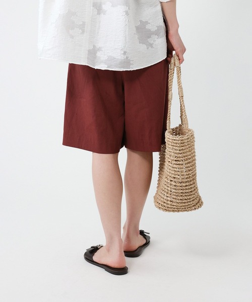 BABYLONE（バビロン）の「リネンストレッチショートパンツ（その他パンツ・レディース・ブラック/ボルドー・38inch/36inch）」の16枚目の写真