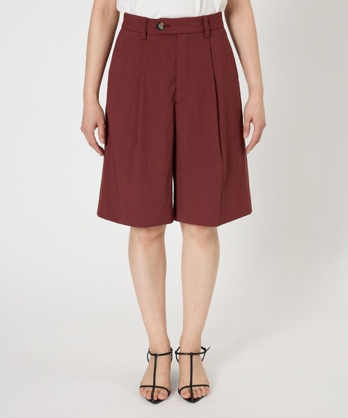 BABYLONE（バビロン）の「リネンストレッチショートパンツ（その他パンツ・レディース・ブラック/ボルドー・38inch/36inch）」の17枚目の写真