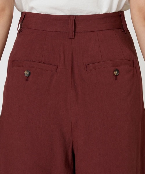 BABYLONE（バビロン）の「リネンストレッチショートパンツ（その他パンツ・レディース・ブラック/ボルドー・38inch/36inch）」の20枚目の写真