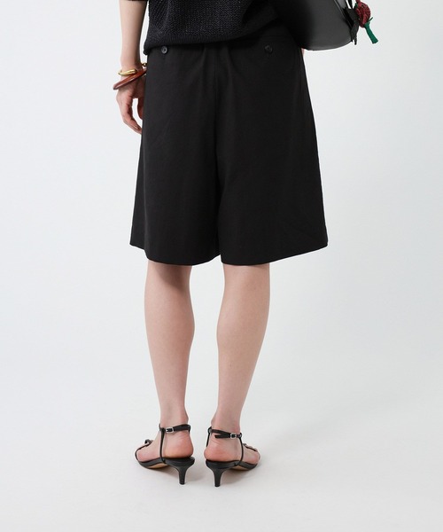 BABYLONE（バビロン）の「リネンストレッチショートパンツ（その他パンツ・レディース・ブラック/ボルドー・38inch/36inch）」の8枚目の写真
