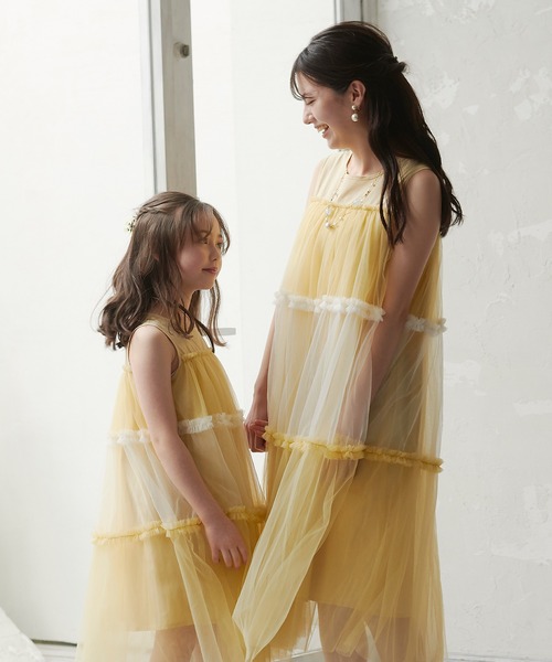 イエローティアードワンピース（ワンピース）｜DRESCCO（ドレスコ）の