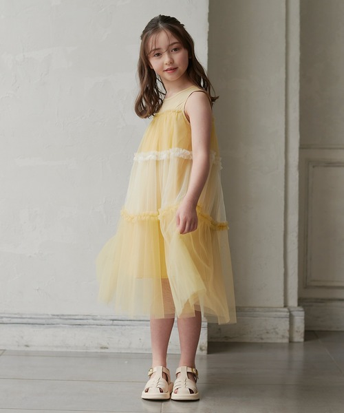 イエローティアードワンピース（ワンピース）｜DRESCCO（ドレスコ）の