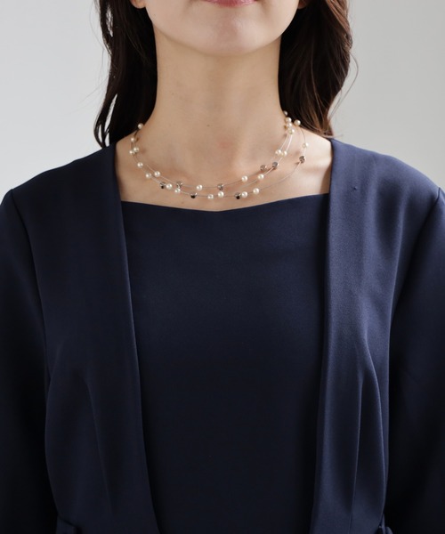 DRESS PLUS(ドレスプラス)の「立体感が魅力のフォーマルワンピース(ドレス・レディース・ブラック/ネイビー・XL/L/M)」の12枚目の写真
