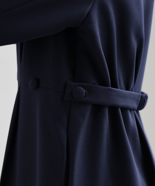 DRESS PLUS(ドレスプラス)の「立体感が魅力のフォーマルワンピース(ドレス・レディース・ブラック/ネイビー・XL/L/M)」の16枚目の写真