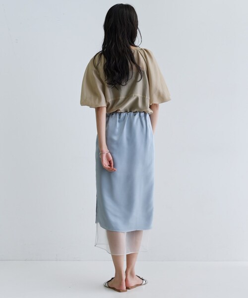 GALLEST（ギャレスト）の「オーガンジーレイヤースカート（スカート・レディース・ブラック/サックスブルー・34/38）」の17枚目の写真