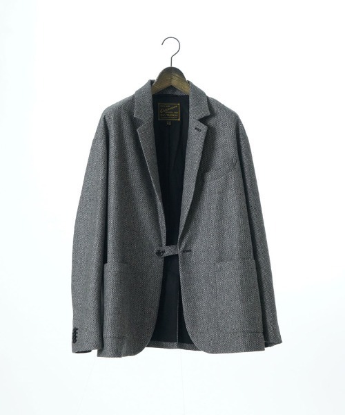 EGO TRIPPING(エゴトリッピング)の「mj10948-LOUNGECUT JACKET テーラードジャケット(テーラードジャケット・メンズ・ホワイト×ブラック/ブラウン系その他/チャコールグレー×ブラック・46/48)」の19枚目の写真