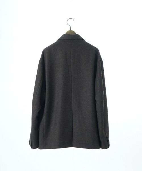 EGO TRIPPING(エゴトリッピング)の「mj10948-LOUNGECUT JACKET テーラードジャケット(テーラードジャケット・メンズ・ホワイト×ブラック/ブラウン系その他/チャコールグレー×ブラック・46/48)」の9枚目の写真