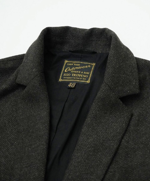 EGO TRIPPING(エゴトリッピング)の「mj10948-LOUNGECUT JACKET テーラードジャケット(テーラードジャケット・メンズ・ホワイト×ブラック/ブラウン系その他/チャコールグレー×ブラック・46/48)」の8枚目の写真