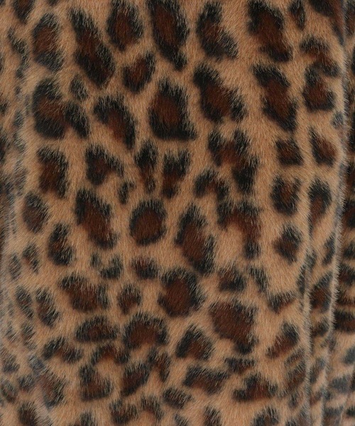 CAMBIO(カンビオ)の「mj10919-Oversized Leopard Fleece Jacket フリースジャケット(その他アウター・メンズ・グレー/ライトブラウン/ブラウン・S/M/L)」の14枚目の写真