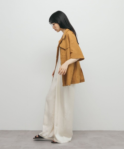 KBF（ケイビーエフ）の「ポケットデザインルーズシャツ（シャツ/ブラウス・レディース・アイボリー/ブラウン系その他/ネイビー・ONE）」の21枚目の写真