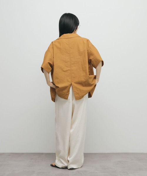 KBF（ケイビーエフ）の「ポケットデザインルーズシャツ（シャツ/ブラウス・レディース・アイボリー/ブラウン系その他/ネイビー・ONE）」の22枚目の写真