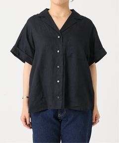 CINOH/チノ】SUPIMA C/PE/PU HALF SLEEVE CAPE SHIRT/スーピマ