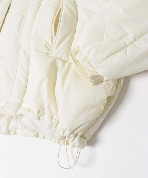 SENSE OF PLACE by URBAN RESEARCH（センスオブプレイスバイアーバンリサーチ）の「『2WAY仕様/撥水』『UR TECH』モンスターブルゾン（ダウンジャケット/コート・レディース・ベージュ/アイボリー/ブラック/ブラック系その他・ONE）」の11枚目の写真